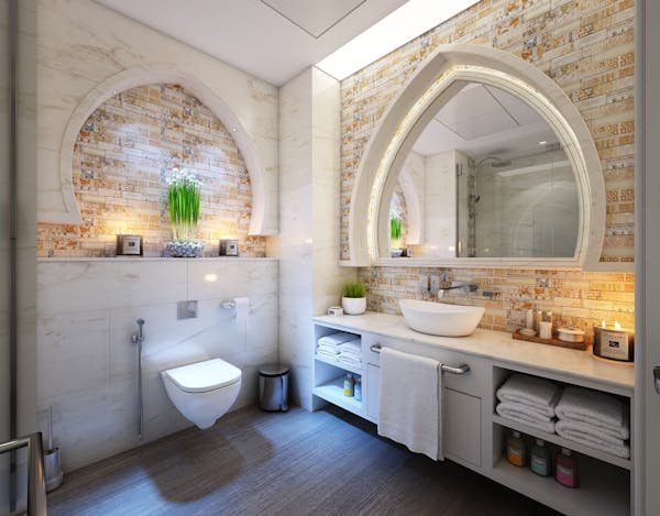 Clean bathroom