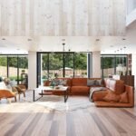 clean rustic living room